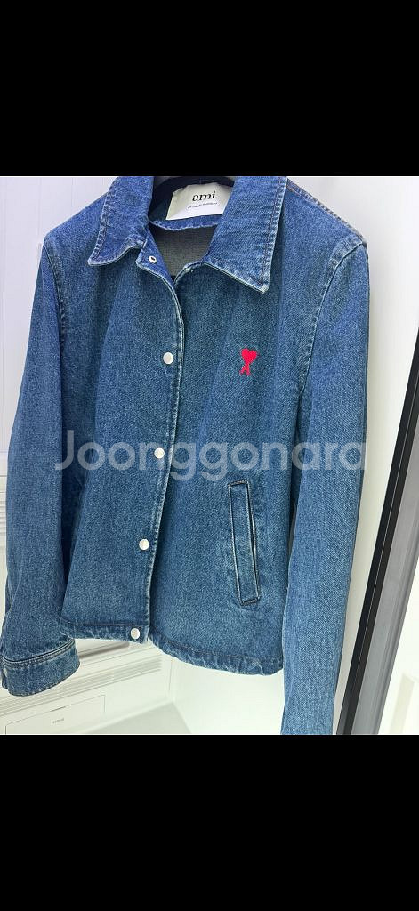 아미 Ami 데님 청자켓 m 사이즈--0
