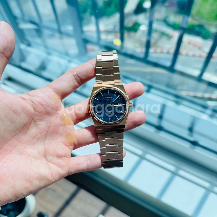 티쏘 prx 피워매틱 로즈골드 청판 40mm--0