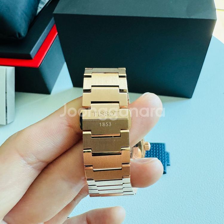티쏘 prx 피워매틱 로즈골드 청판 40mm--7