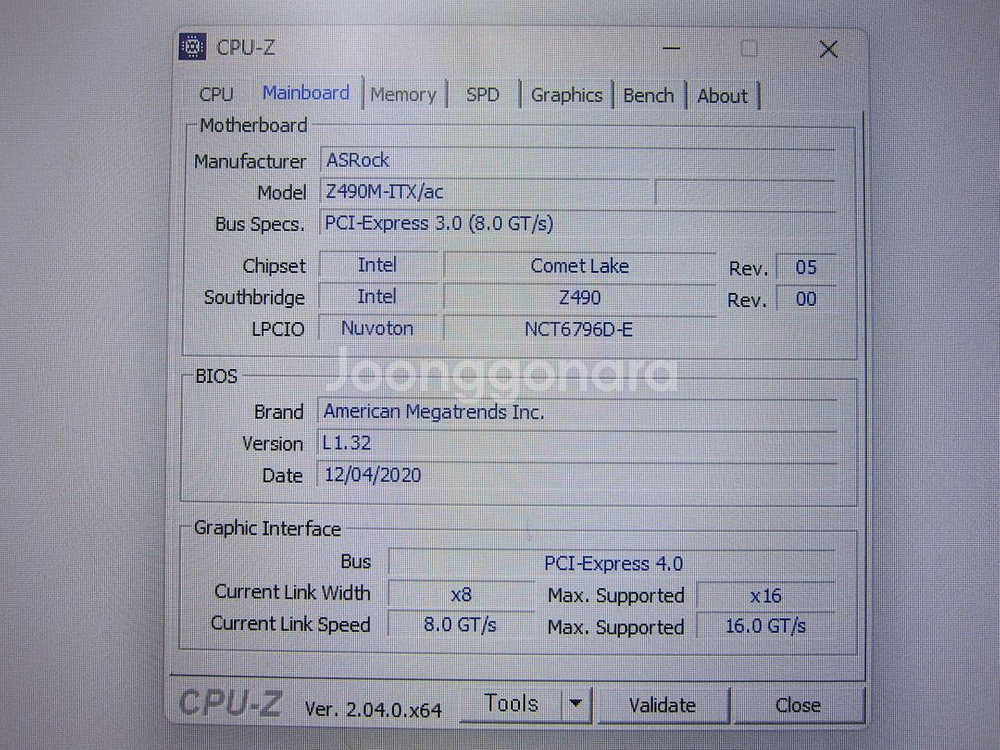 [1200소켓] ASRock Z490M-ITX/ac--2