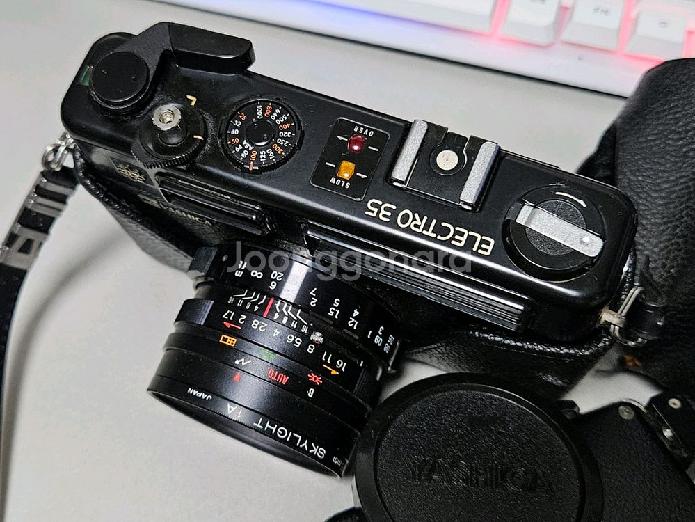 야시카 일렉트로35 GTN 올블랙 필카 필름 카메라--2