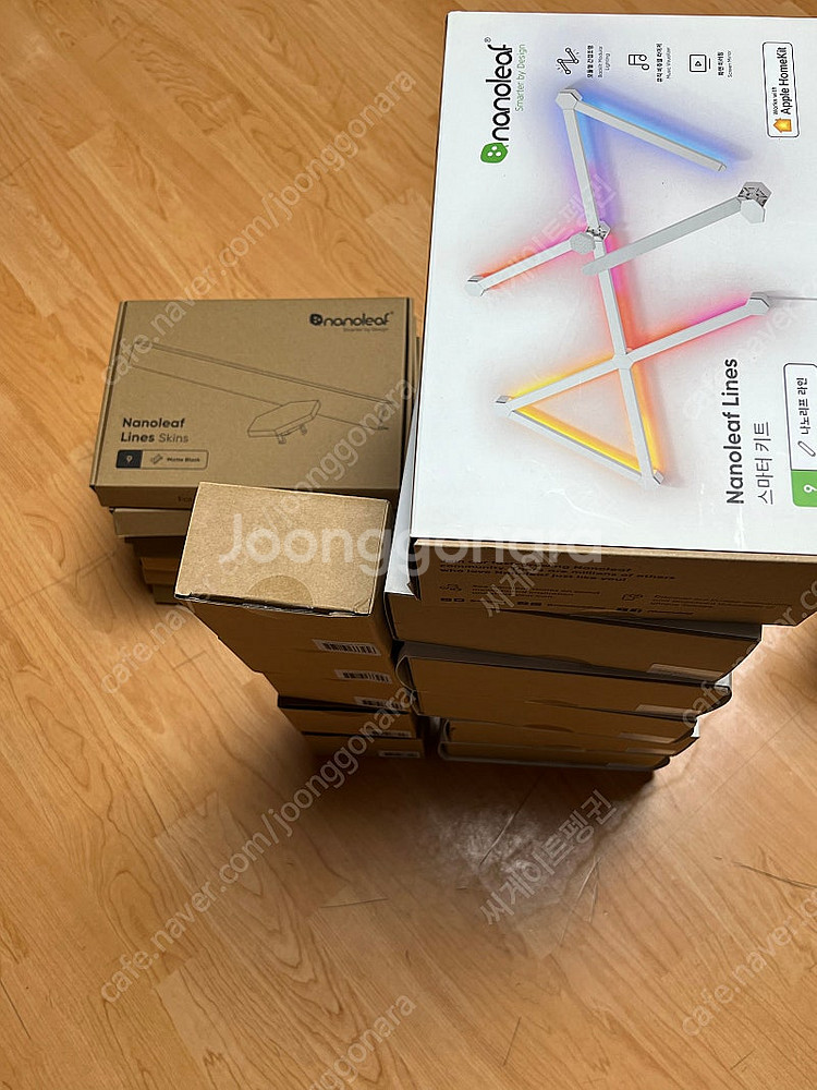 나노리프 라인 Nanoleaf 스퀘어 블랙스킨 추가전원--0