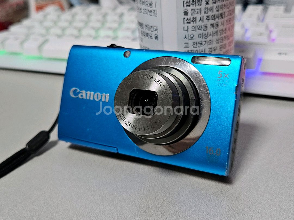 캐논 파워샷 A2300HD(익서스185) 블루 디카--0