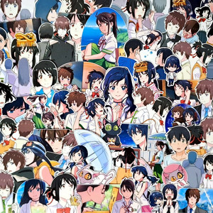 믹스)너의이름은,날씨의아이,스즈메의 문단속 스티커.굿즈 이미지