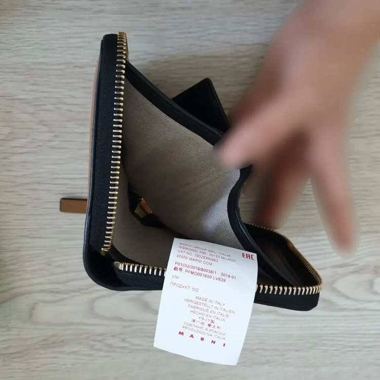 marni 마르니 지퍼돌이 집어라운드 반지갑 지갑--5