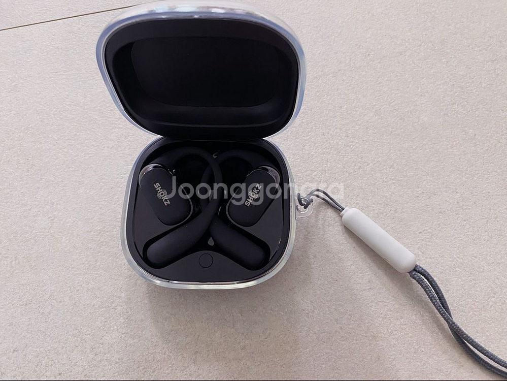 샥즈 오픈핏2+ 단순 개봉 새제품 + 케이스 판매--1