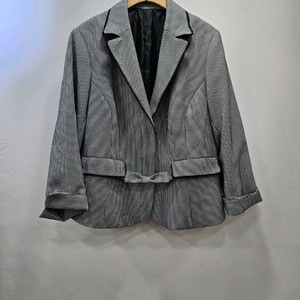 Japanese Vintage 체크무늬 카라레이스 자켓
