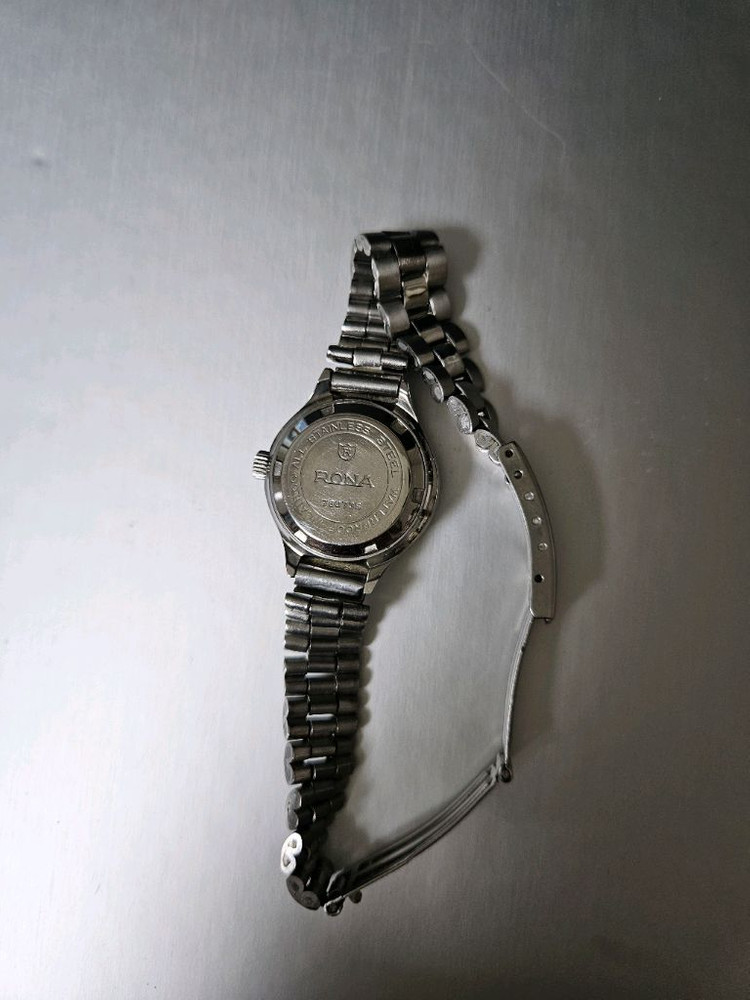 Rona 여성용 수동 태엽 방식 메탈 시계--4