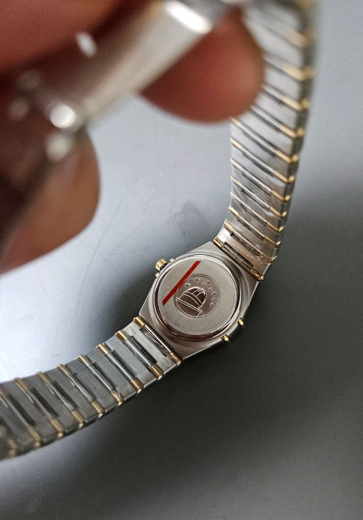 오메가 컨스틸레이션 하프바 여성 콤비메탈 시계 이미지