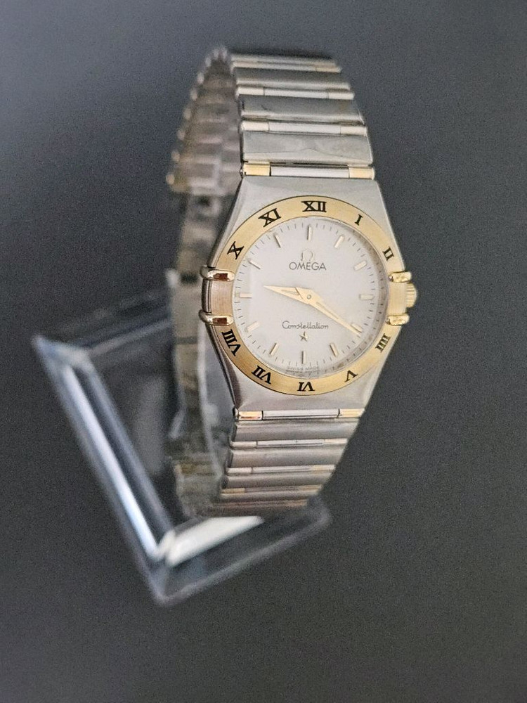 오메가 컨스틸레이션 하프바 여성 콤비메탈 시계 이미지