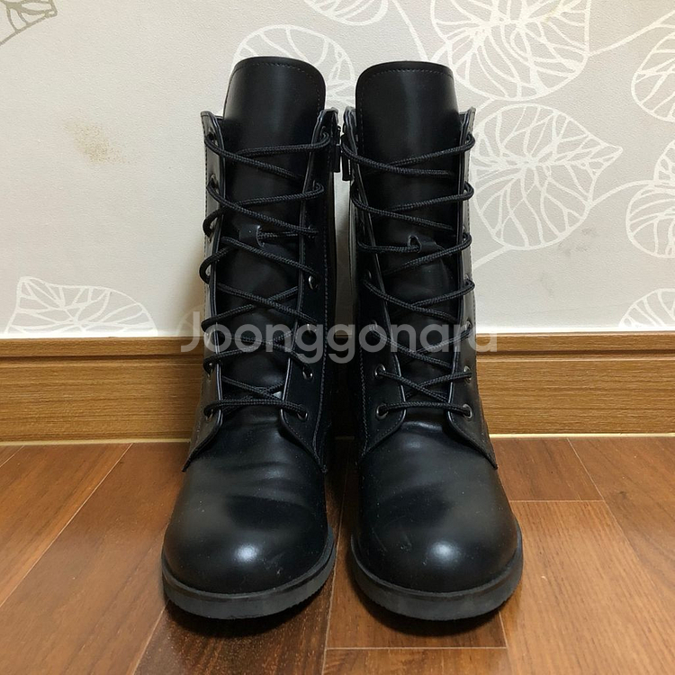 [235]마크모크 레이스업 부츠(블랙)--0