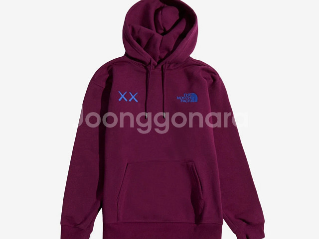 노스페이스 x 카우스 팝오버 후드 팜플로나 퍼플--0