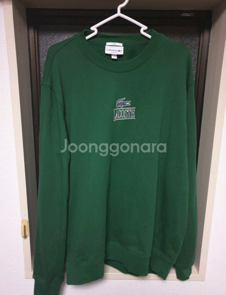 라코스테(LACOSTE) 뉴로고 포인트 그린 맨투맨 X--0