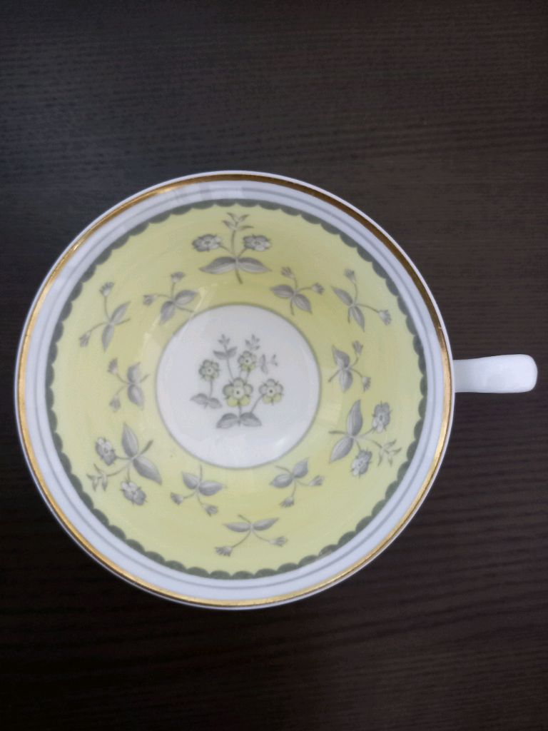 웨지우드 플로렌틴 터콰즈 양손 스프볼, 찻잔, 홍차잔