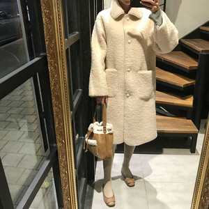(새제품) 뽀글이 무스탕코트