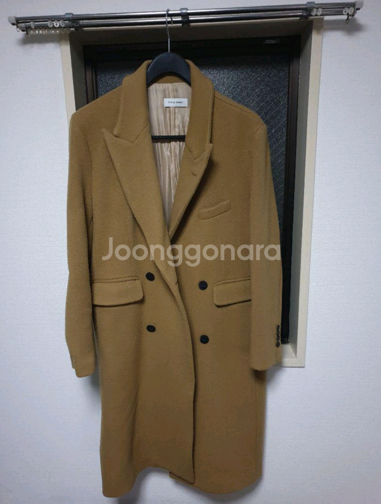 에트오소메 남자 롱코트 캐시미어혼방 투톤 2XL--0