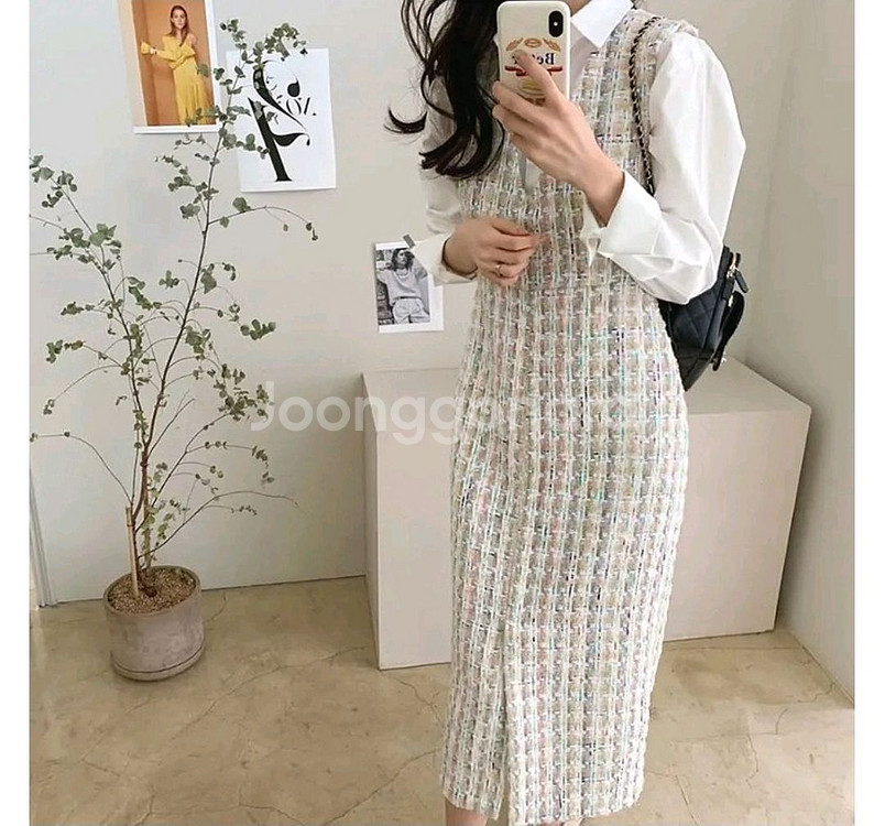 데일리윤 롱트위드원피스--5