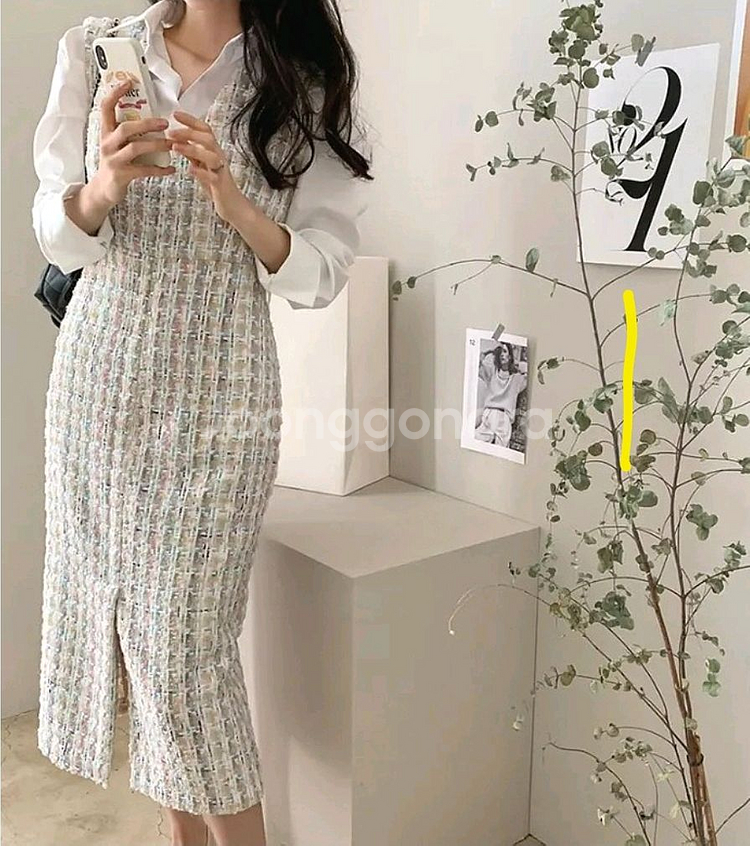 데일리윤 롱트위드원피스--4