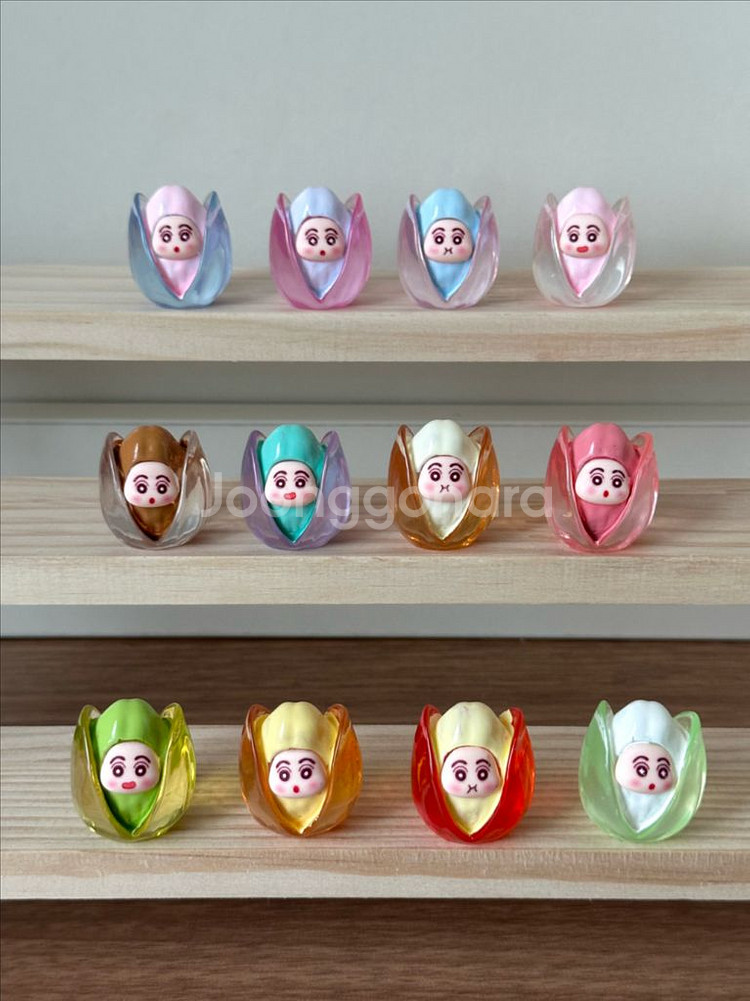 핸드메이드 수지 투명 짱구 피스타치오 미니어처 피규어--0