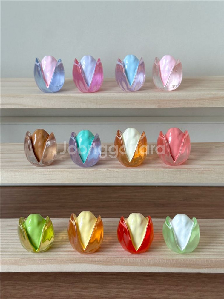 핸드메이드 수지 투명 짱구 피스타치오 미니어처 피규어--1