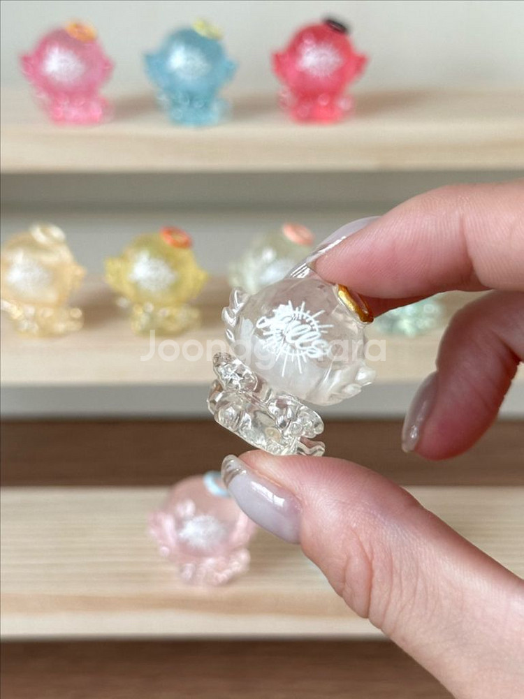 핸드메이드 투명 수지 아마릴리스 천사 엔젤 피규어--3