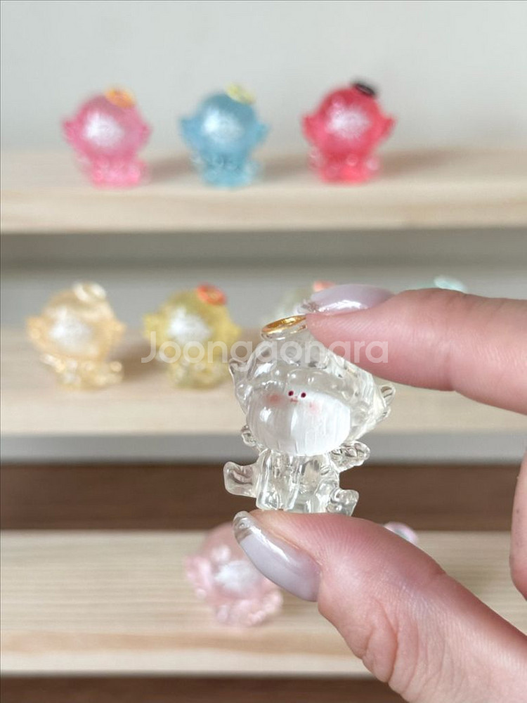 핸드메이드 투명 수지 아마릴리스 천사 엔젤 피규어--2