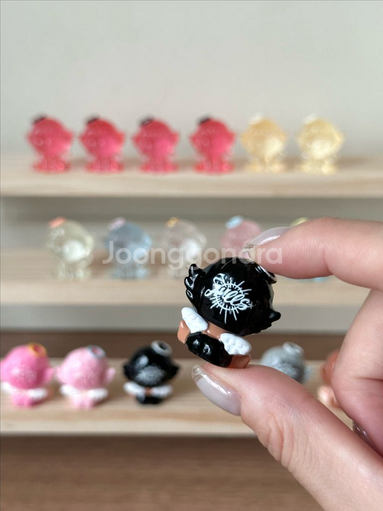 핸드메이드 투명 수지 아마릴리스 천사 엔젤 피규어--8