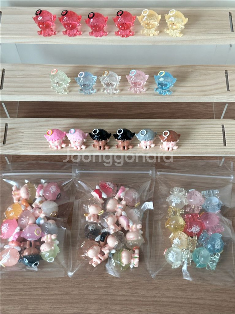 핸드메이드 투명 수지 아마릴리스 천사 엔젤 피규어--4