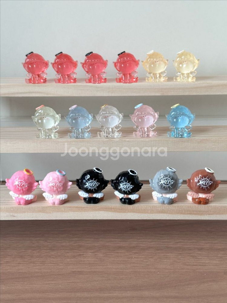 핸드메이드 투명 수지 아마릴리스 천사 엔젤 피규어--6