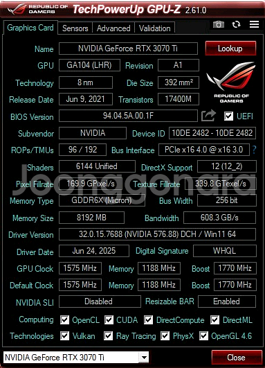 이엠텍 3070TI BLACK EDITION--3