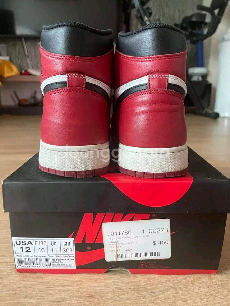 조던1 시카고 하이 OG 2015--2