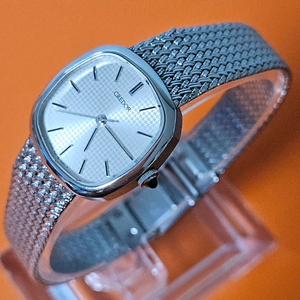 크레도르 여성용 백통 일체형 통메쉬밴드 메탈 시계/JA