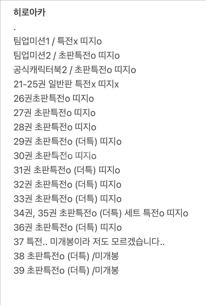 히어로 아카데미아 만화책 팀업미션 캐릭터북--1