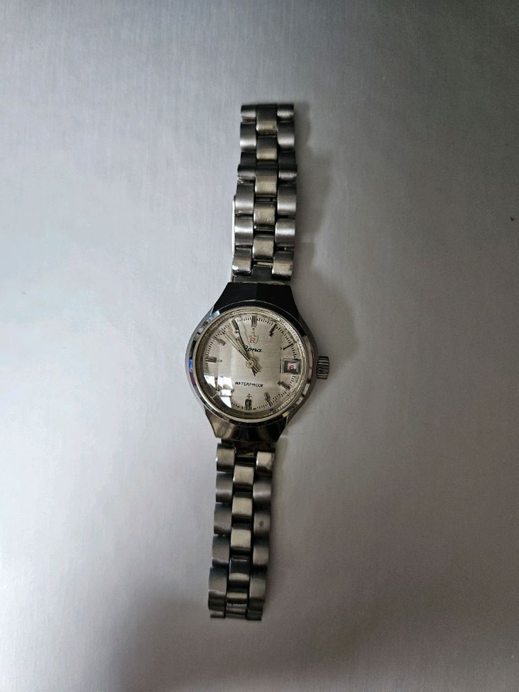 Rona 여성용 수동 태엽 방식 메탈 시계--2