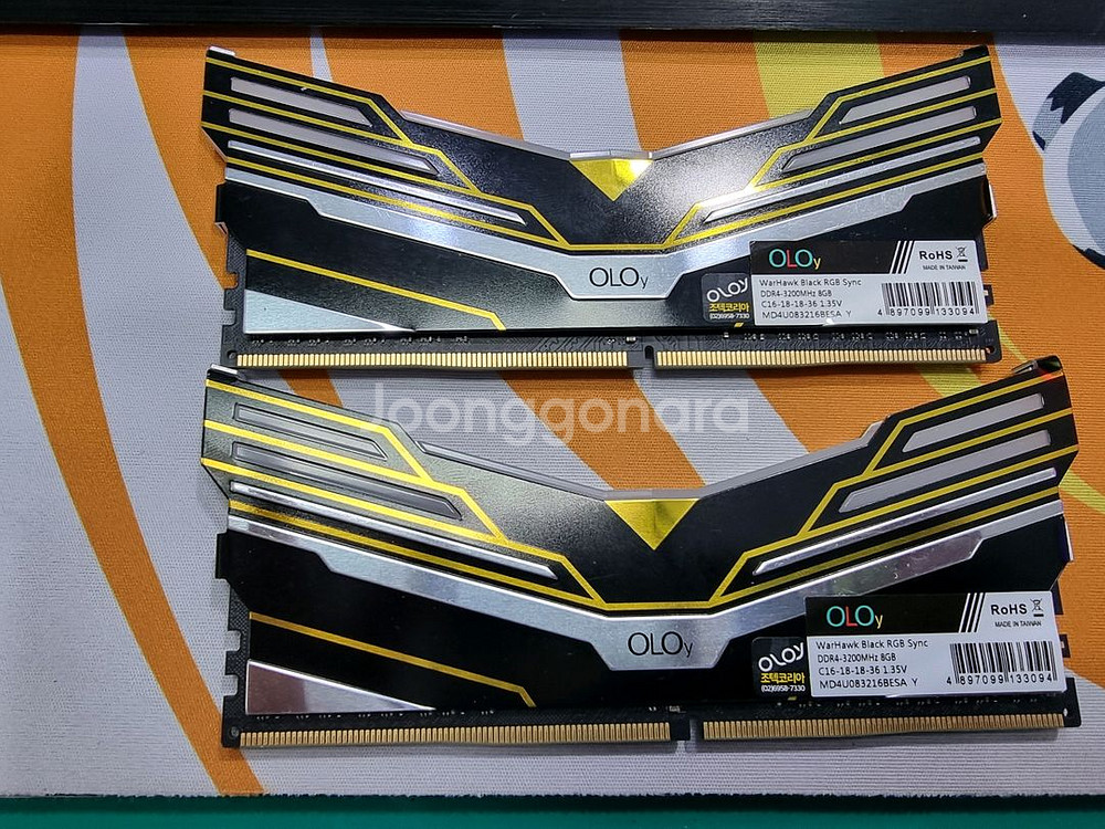 OLOY DDR4 WARHAWK BLACK RGB 램--0