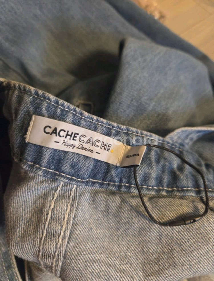 cache cache 데님 멜빵바지--3