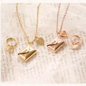 엑소 디오 러브레터 목걸이 실버 양도