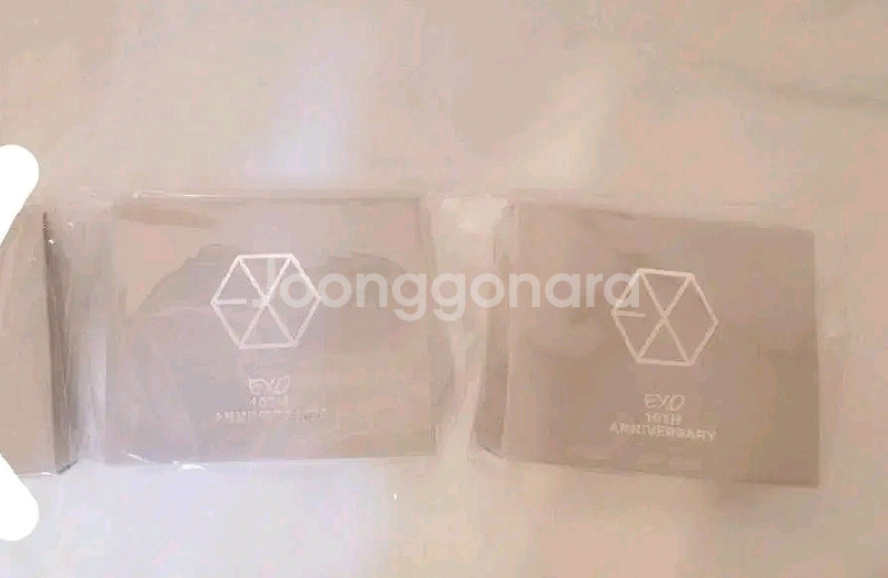 미개봉)엑소 10주년 목걸이 포카 세트 디오 수호--0