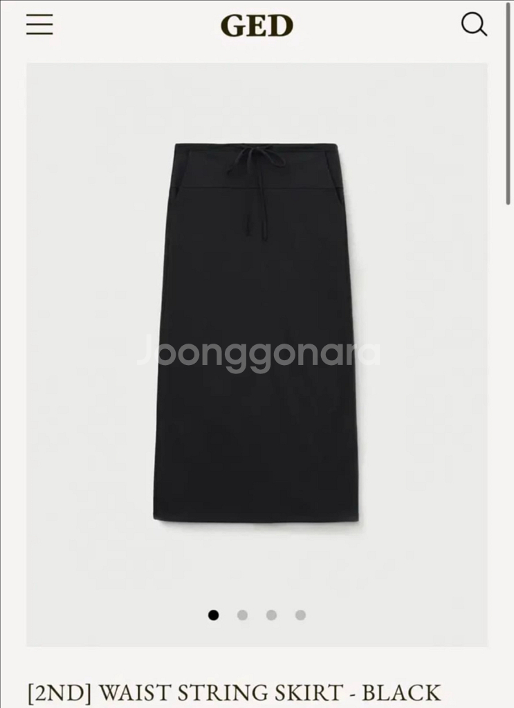 게드ged waist string skirt (s)--0