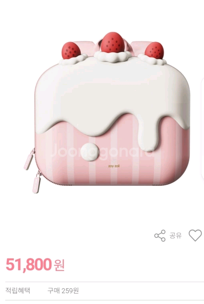 딸기케이크&도넛 아기가방2개 일괄--3