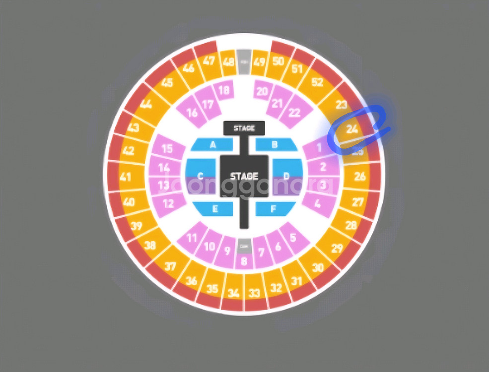 god 콘서트 12/6(토) R석 24구역 2매(연석)--0