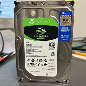 국내정품 시게이트 바라쿠다 8TB 판매합니다