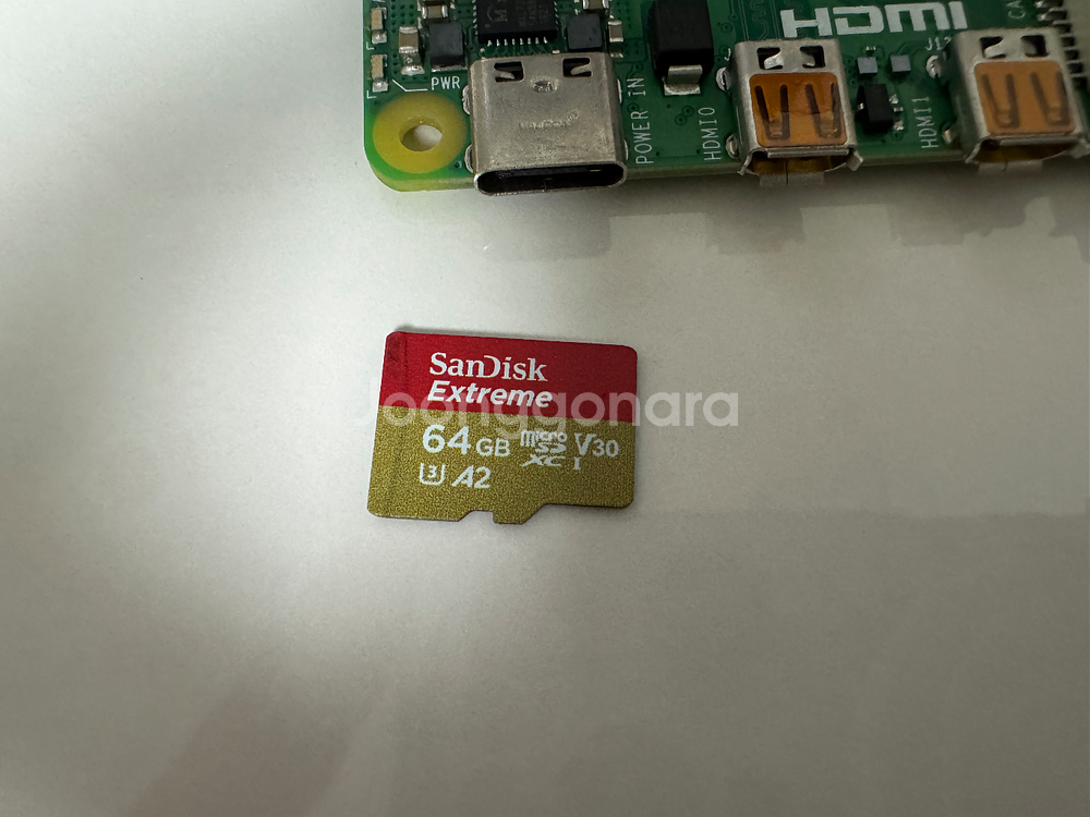 라즈베리 파이 4b 4GB + 64GB SD카드 택포--2