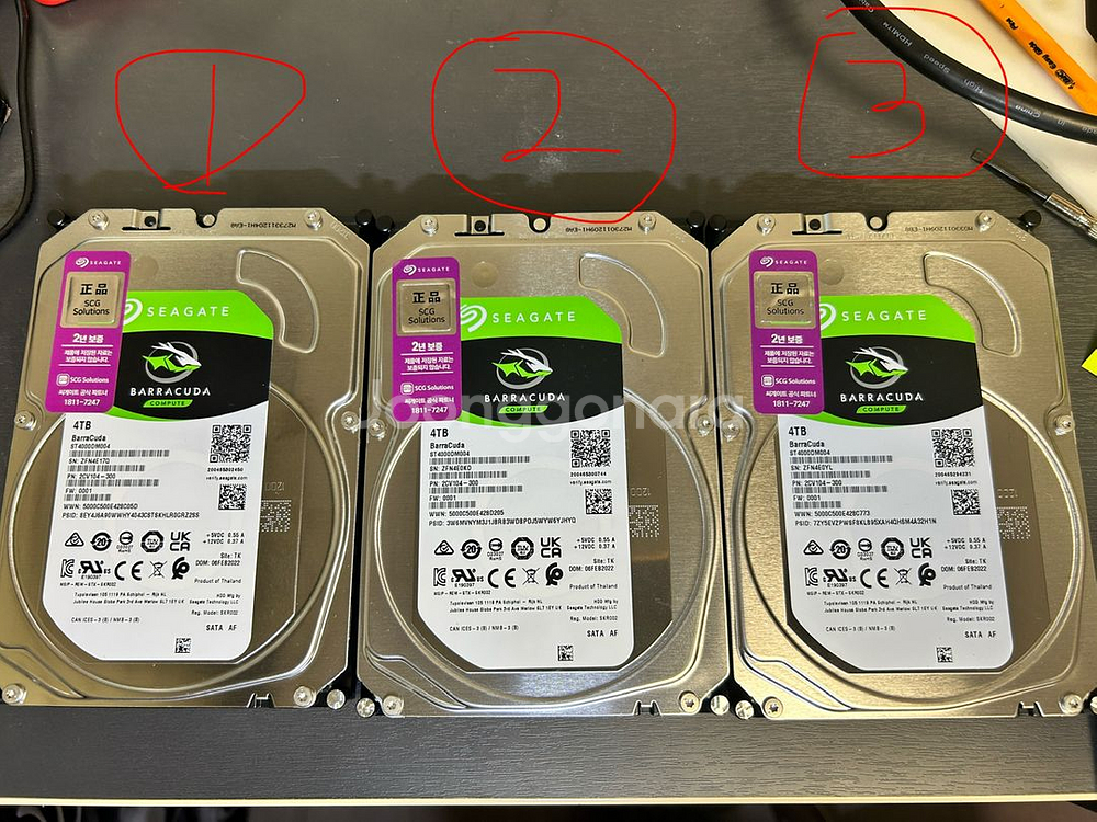 국내정품 시게이트 바라쿠다 4TB 판매합니다--0