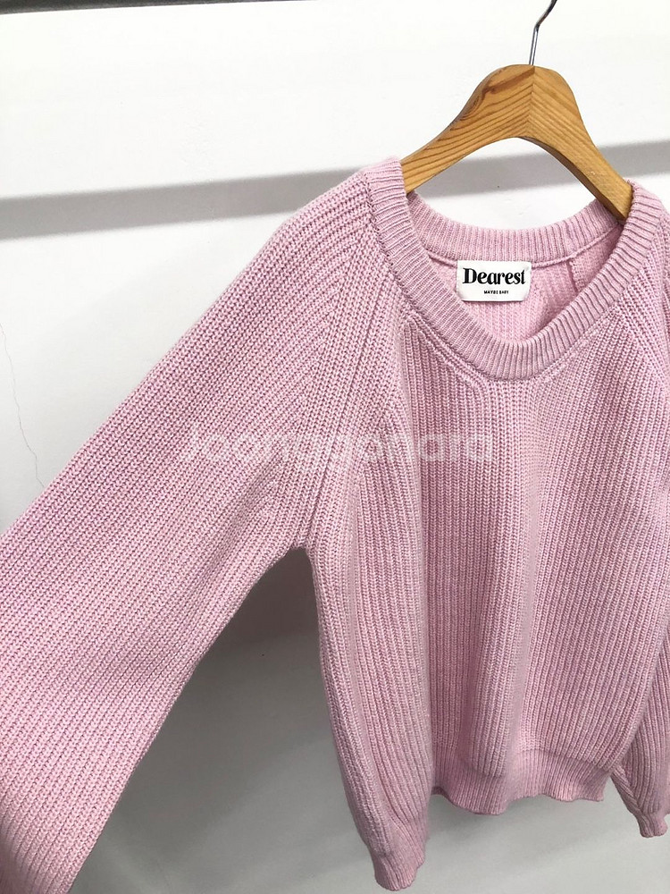 디어리스트 메이비베이비 라일락 니트 F--1