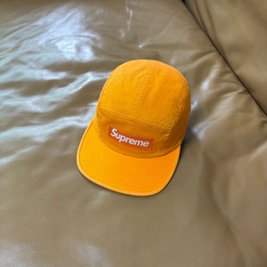 슈프림 오렌지 캠프캡 모자 (Washed Orange)