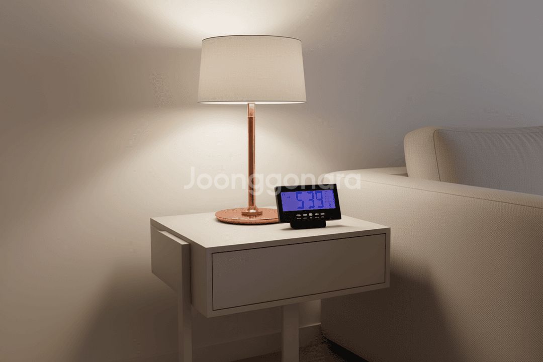 가성비 최고의 탁상 LCD 알람 시계--5