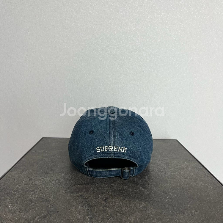 슈프림 케블라 데님 인디고 에스로고 S로고 볼캡 모자--3