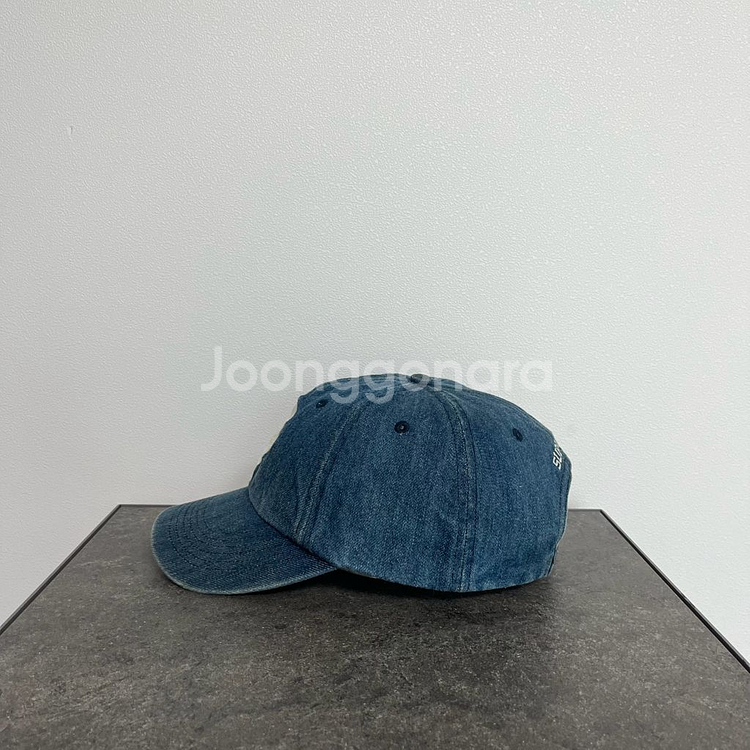 슈프림 케블라 데님 인디고 에스로고 S로고 볼캡 모자--1