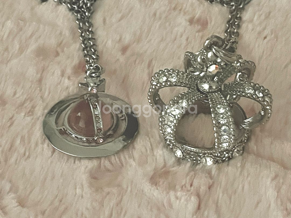 비비안 웨스트우드 빅 ord 리프 크라운 목걸이 일괄--0